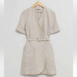 & Other Stories | Belted Linen Dress